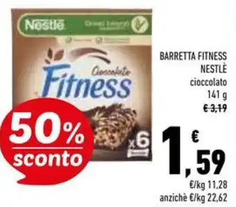 Conad Superstore Barretta fitness nestlè cioccolato offerta