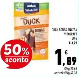 Conad Superstore Duck bonas anatra VITAKRAFT offerta