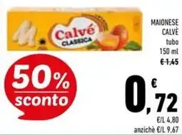 Conad Superstore Maionese calvè tubo offerta