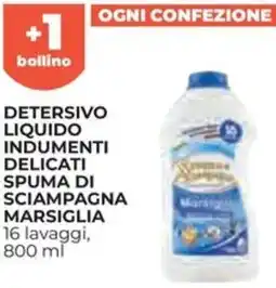 Ipercoop Detersivo liquido indumenti delicati spuma di sciampagna marsiglia offerta