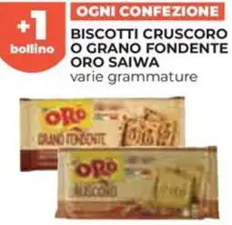 Ipercoop Biscotti cruscoro o grano fondente oro saiwa offerta