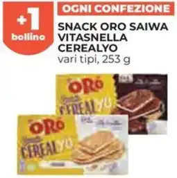 Ipercoop Snack oro saiwa vitasnella cerealyo offerta