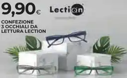 Ipercoop Confezione 3 occhiali da lettura lection offerta