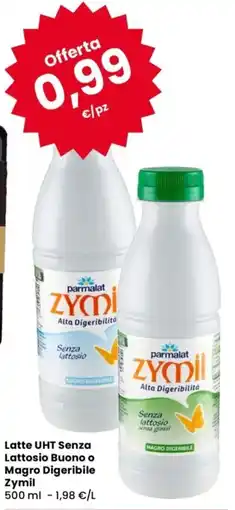 Despar Latte UHT Senza Lattosio Buono o Magro Digeribile Zymil offerta