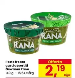 Despar Pesto fresco Giovanni Rana offerta