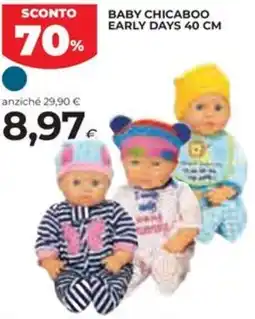 Ipercoop Baby chicaboo early days 40 cm offerta