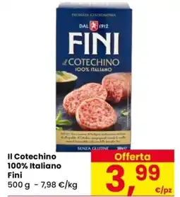 Despar Il Cotechino 100% Italiano Fini offerta