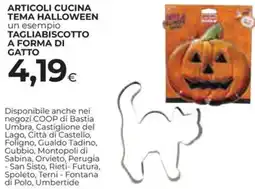 Ipercoop Articoli cucina tema halloween un esempio tagliabiscotto a forma di gatto offerta