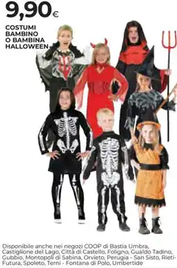 Ipercoop Costumi bambino o bambina halloween offerta