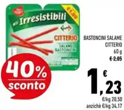 Conad Superstore Bastoncini salame CITTERIO offerta