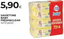Ipercoop Saviettine baby fresh&clean offerta