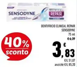 Conad Superstore Dentifricio clinical repair SENSODYNE offerta