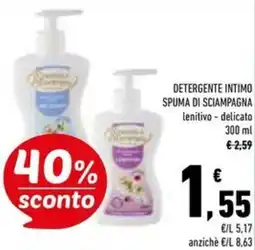 Conad Superstore Detergente intimo spuma di sciampagna lenitivo e delicato offerta
