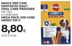 Ipercoop Snack per cani dentastix daily oral care pedigree offerta