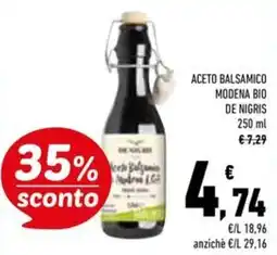Conad Superstore Aceto balsamico modena bio de nigris offerta