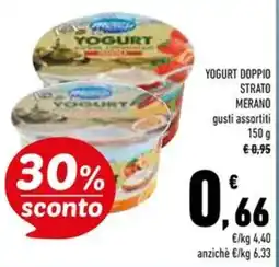 Conad Superstore Yogurt doppio strato MERANO offerta