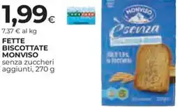 Ipercoop Fette biscottate MONVISO offerta