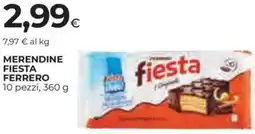 Ipercoop Merendine fiesta ferrero offerta