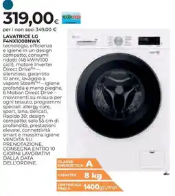 Ipercoop LAVATRICE LG F4NX1008NWK offerta