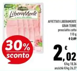 Conad Superstore Affettati liberamente gran terre prosciutto cotto offerta