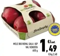 Conad Superstore Mele bio royal gala igp val venosta offerta