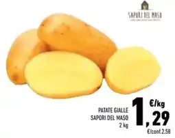 Conad Superstore Patate gialle SAPORI DEL MASO offerta