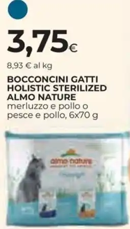 Ipercoop Bocconcini gatti holistic sterilized almo nature offerta