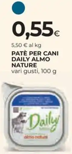 Ipercoop Patè per cani daily almo nature offerta