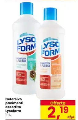 Despar Detersivo pavimenti Lysoform offerta