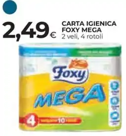 Ipercoop Carta igienica foxy mega offerta