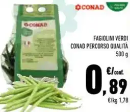 Conad Superstore Fagiolini verdi conad percorso qualità offerta
