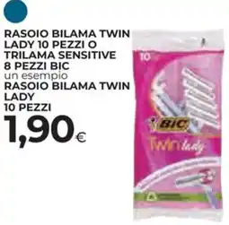 Ipercoop Rasoio bilama twin o trilama sensitive 8 pezzi BIC offerta