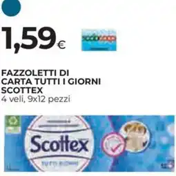 Ipercoop Fazzoletti di carta tutti i giorni SCOTTEX offerta