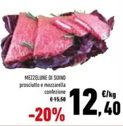 Conad Superstore Mezzelune di suino prosciutto e mozzarella confezione offerta
