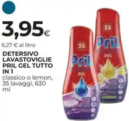 Ipercoop Detersivo lavastoviglie pril gel tutto in 1 offerta