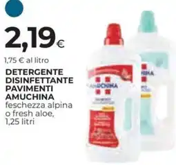 Ipercoop Detergente disinfettante pavimenti amuchina offerta