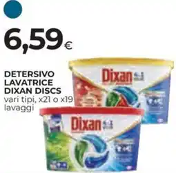 Ipercoop Detersivo lavatrice dixan discs offerta
