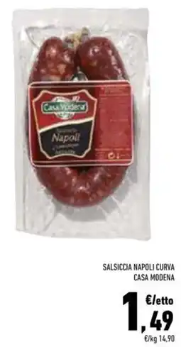 Conad Superstore Salsiccia napoli curva CASA MODENA offerta