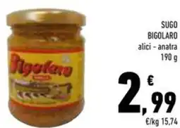 Conad Superstore Sugo bigolaro alici e anatra offerta