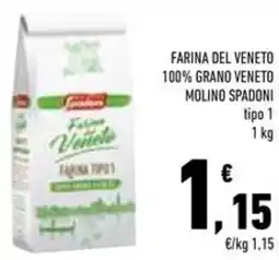 Conad Superstore Farina del veneto 100% grano veneto molino spadoni tipo 1 offerta