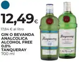 Ipercoop Gin o bevanda analcolica alcohol free 0.0% TANQUERAY offerta