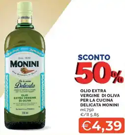 Mercatò Olio extra vergine di oliva per la cucina delicata MONINI offerta