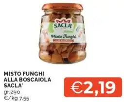 Mercatò Misto funghi alla boscaiola SACLA' offerta