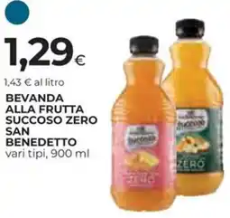Ipercoop Bevanda alla frutta succoso zero san benedetto offerta