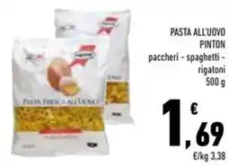 Conad Superstore Pasta all'uovo pinton paccheri, paghetti e rigatoni offerta