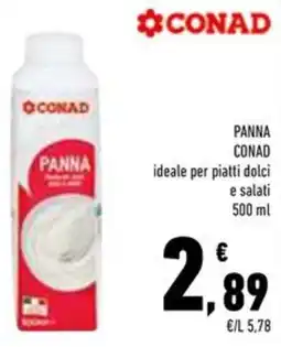 Conad Superstore Panna conad ideale per piatti dolci e salati offerta