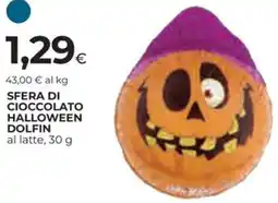 Ipercoop Sfera di cioccolato halloween dolfin offerta