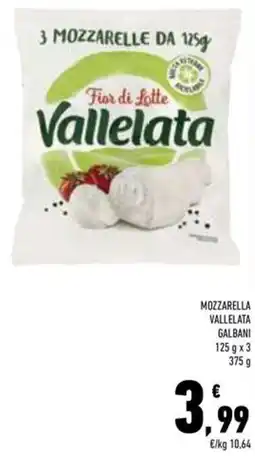 Conad Superstore Mozzarella vallelata GALBANI offerta