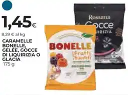 Ipercoop Caramelle bonelle, gelée, gocce di liquirizia o glacia offerta