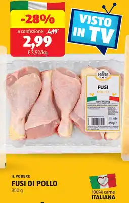 ALDI Il podere fusi di pollo offerta